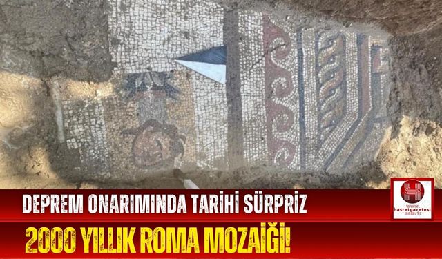 Altyapı Kazısında 2000 Yıllık Roma Mozaiği Çıktı!