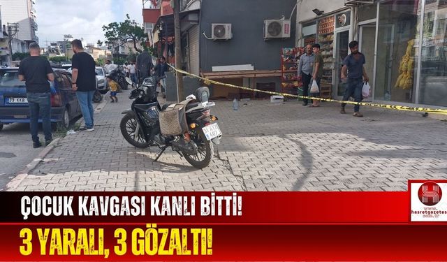 Çocuk Kavgasına Büyükler Karıştı! 3 Kişi Yaralandı!