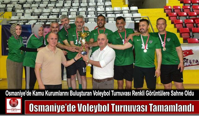 Osmaniye’de Voleybol Turnuvası Tamamlandı