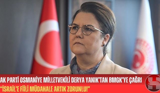 AK Parti Osmaniye Milletvekili Derya Yanık’tan BMGK’ye Çağrı