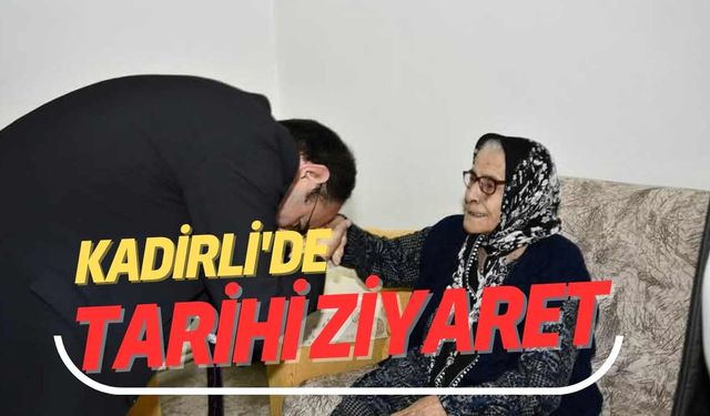 Kadirli'de Tarihi Ziyaret: Kaymakam Dolu, Soyadını Atatürk'ün Verdiği Aileyle Buluştu
