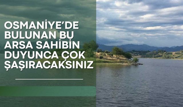Osmaniye’de bulunan bu arsa sahibin duyunca çok şaşıracaksınız