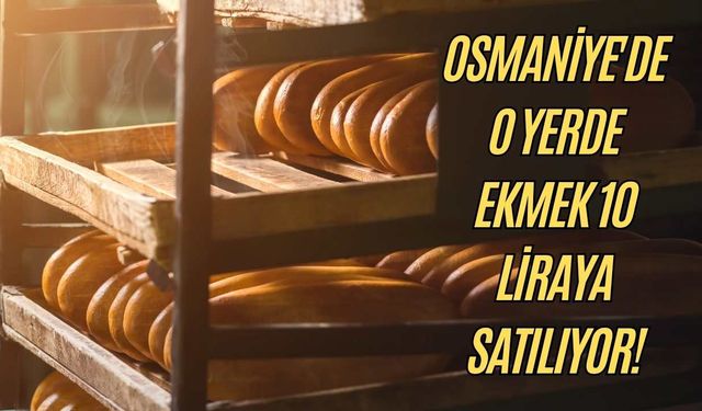 Osmaniye'de o yerde ekmek 10 liraya satılıyor!