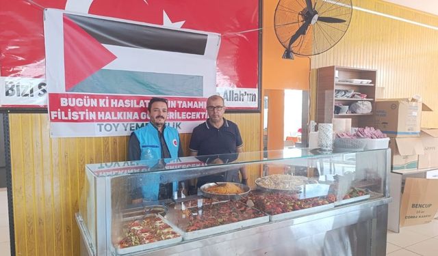 Bahçeli Esnaftan Anlamlı Bağış: Bir Günlük Gelirini Gazze’ye Gönderdi