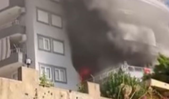 Alanya’da Apartman Dairesinde Yangın!