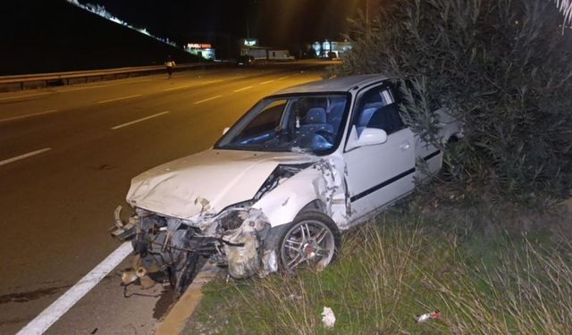 D-400’de terk edilen otomobilin sürücüsü alkollü çıktı