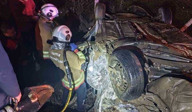 Hatay’da Feci Kaza Otomobil Takla Attı, 1 Kişi Hayatını Kaybetti