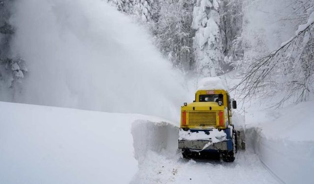 Kuvvetli kar yağışı doğuda ulaşımı felç etti Onlarca yol kapandı