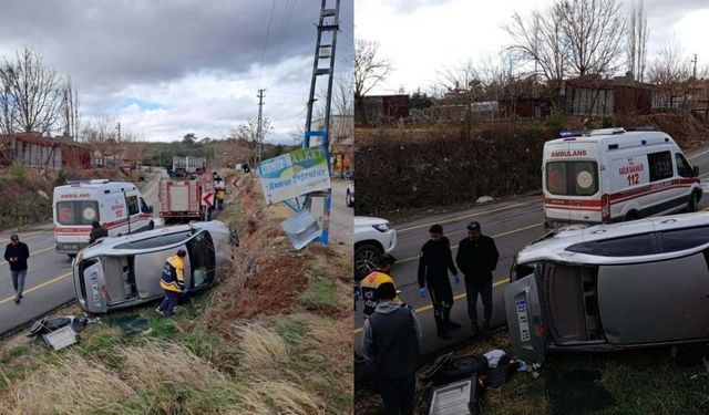 Osmaniye'de Korkutan Kaza! Otomobil Devrildi, Yaralı Var!