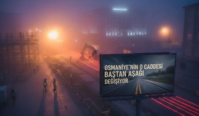 Osmaniye’nin O Caddesi Baştan Aşağı Değişiyor
