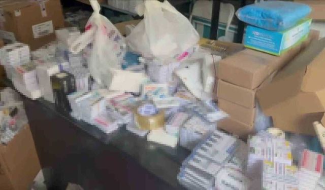 Adana’da depoya baskın 1 milyon 123 bin kaçak ilaç ele geçirildi