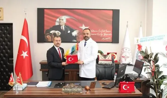 Harp Malulü Gaziler ve Şehit Ailelerinden Başhekim Hakkoymaz’a Ziyaret