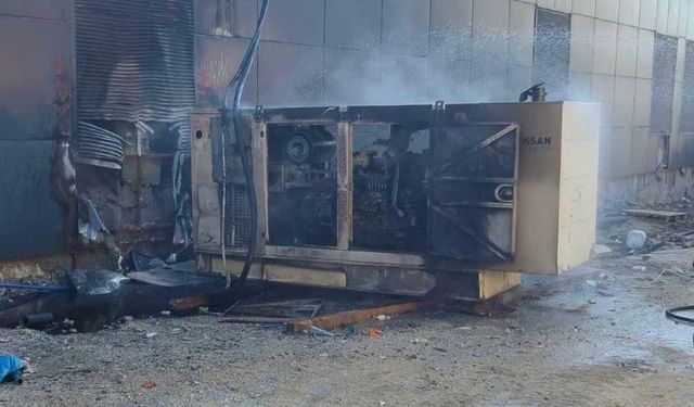 Jeneratör alevlere teslim oldu