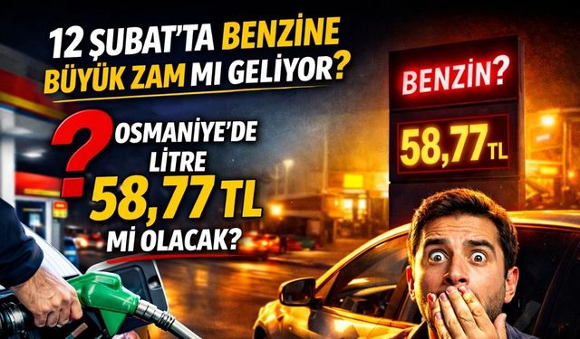 Osmaniye Gözünü Zamla Açıyor! 12 Şubat Perşembe Sabahı 58,77 Liradan satılacak!