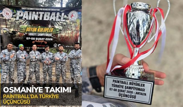 Osmaniye Paintball’da Türkiye 3.’sü!