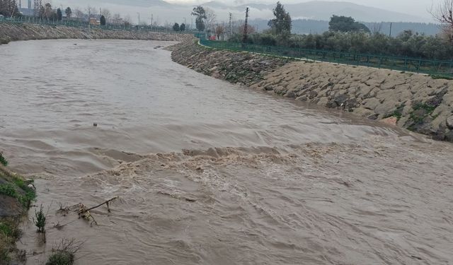 Osmaniye Toprakkale’de Yağmur Etkili Oldu: Karaçay Taşma Noktasına Geldi