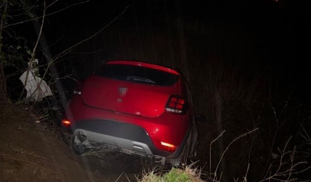 Osmaniye'de Yağışlı Hava Facia Getirdi: Otomobil Uçuruma Yuvarlandı!