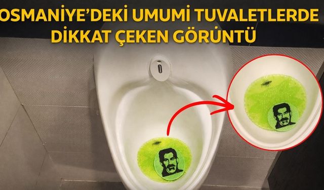 Osmaniye'de Gündem Olan Görüntüler: Pisuvarlarda Öcalan Figürü!