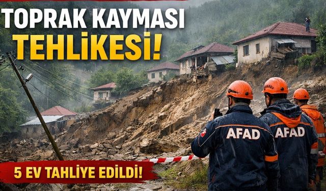 Osmaniye'nin Bahçe İlçesinde Toprak Hareketlendi! 5 Ev İçin Acil Tahliye Kararı