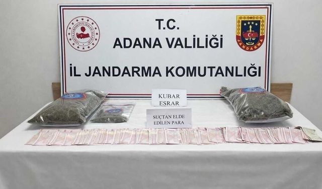 Adana’da yasaklı madde operasyonu: 2 kilo esrar ele geçirildi
