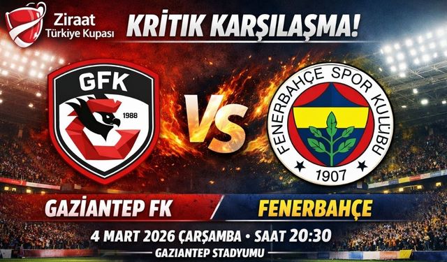 Gaziantep FK – Fenerbahçe maçı ne zaman, saat kaçta ve hangi kanalda?
