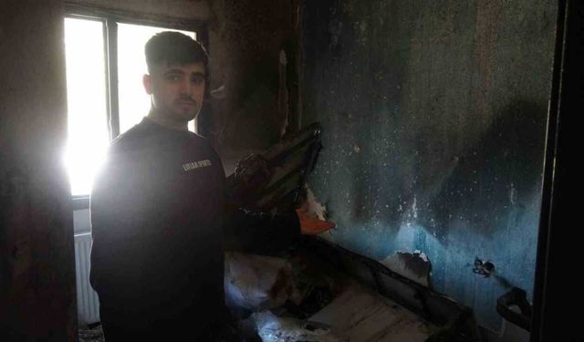 Hatay’da prizden çıkan yangın apartman dairesini sardı