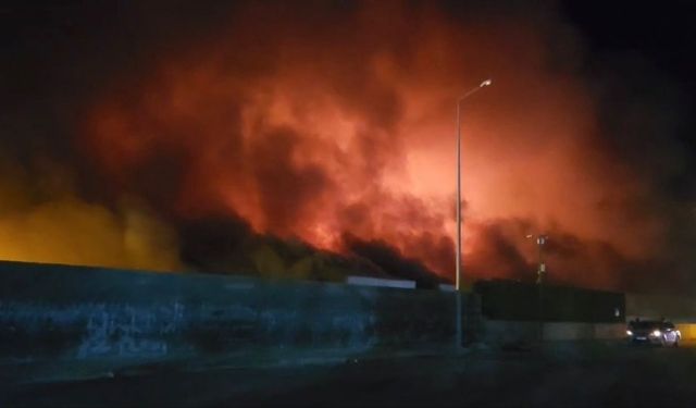 Dev Tesiste Büyük Yangın! Osmaniye Valisi ve Kaymakam Olay Yerine Gitti!