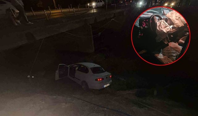 Osmaniye Düziçi’nde Otomobil Köprüden Aşağı Uçtu!