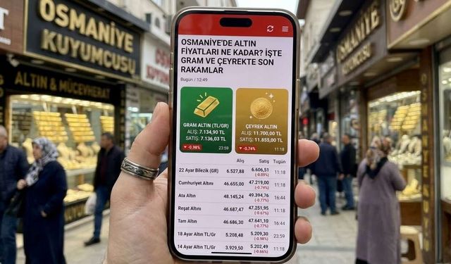 Osmaniye'de Altın Fiyatları Ne Kadar? İşte Gram ve Çeyrekte Son Rakamlar