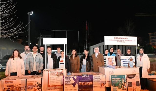 Osmaniye’de Ramazan’da Sağlık Programı Vatandaşlara Yerinde Bilgilendirme