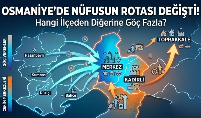 Osmaniye'nin Hangi İlçesinden Diğer İlçesine Göç Fazla? Sonuçlar Şaşırıttı!