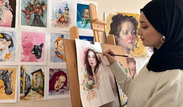 Savaşın İzlerini Tuvale Taşıyan Bayırbucak Türkmeni Ressam