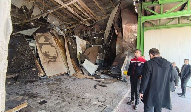 Şen-Piliç Kesimhanesinde Yangın Sonrası Hasar Tespiti Başladı