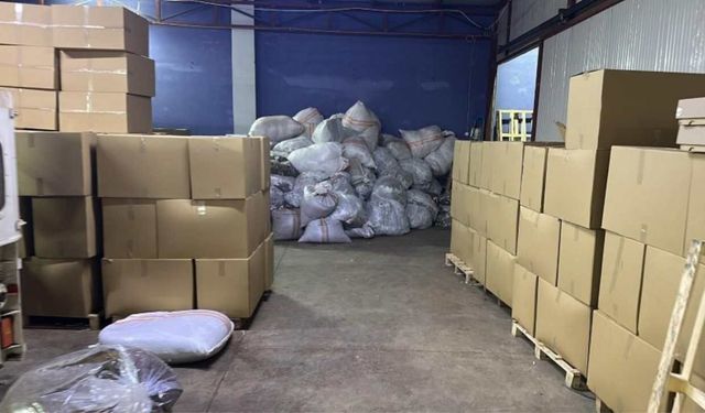 Kaçak sigara fabrikasına baskın: 170 milyonluk vurgun