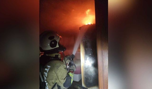 Arsuz’da ev yangını paniği