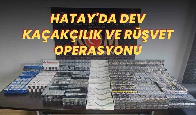 Hatay'da Dev Kaçakçılık ve Rüşvet Operasyonu