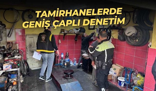 İskenderun’da Motosiklet Hırsızlığına Neşter: Tamirhanelerde Geniş Çaplı Denetim