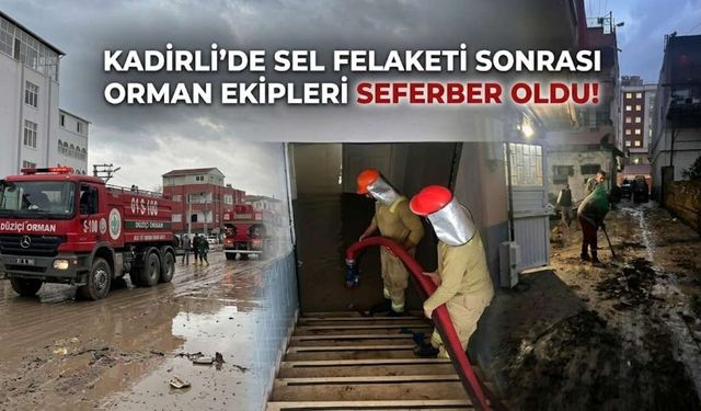 Kadirli’de Sel Felaketi Sonrası Orman Ekipleri Seferber Oldu!