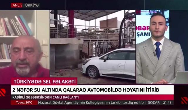 Kadirli Sular Altında Kardeş Ülke Azerbaycan Felaketi Canlı Yayında Aktardı