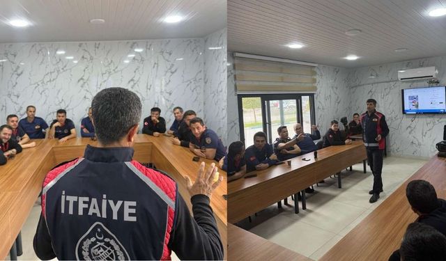 Osmaniye Belediyesi İtfaiye Personeline Hizmet İçi Eğitim