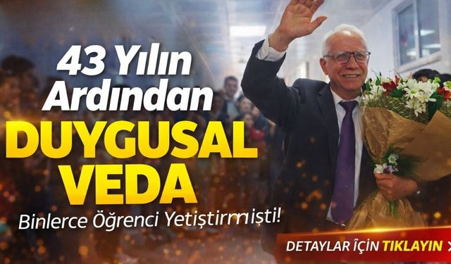 Osmaniye'de 43 Yıllık Öğretmene Duygusal Veda