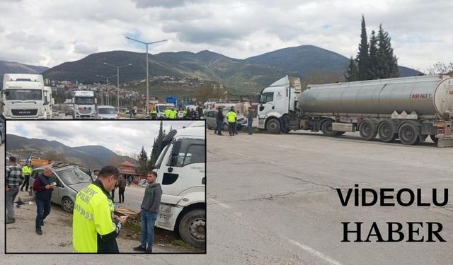 Osmaniye'de Tır ile Ticari Araç Çarpıştı