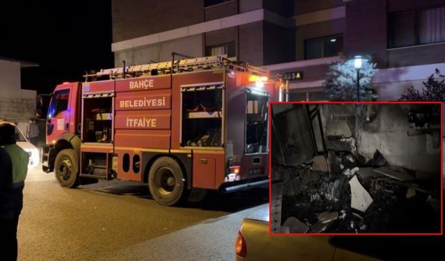 Osmaniye'de Yangın Paniği: Ev Tamamen Yandı