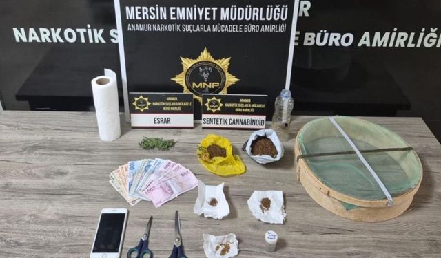 Anamur'da Yasaklı Madde Operasyonu 1 Tutuklama