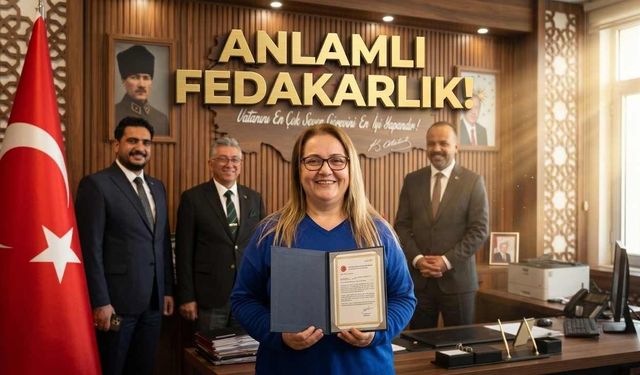 TSKGV'den Osmaniye Eğitim ve Araştırma Hastanesi Çalışanına Anlamlı Plaket