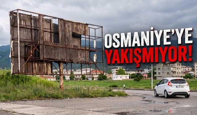Osmaniye Batı Girişinde Reklam Panosu Kirliliği