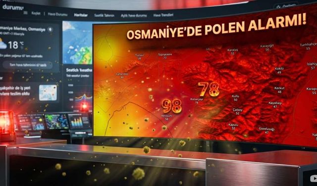 Osmaniye'de Polen Alarmı Bahar Alerjisi Olanlar Dikkat