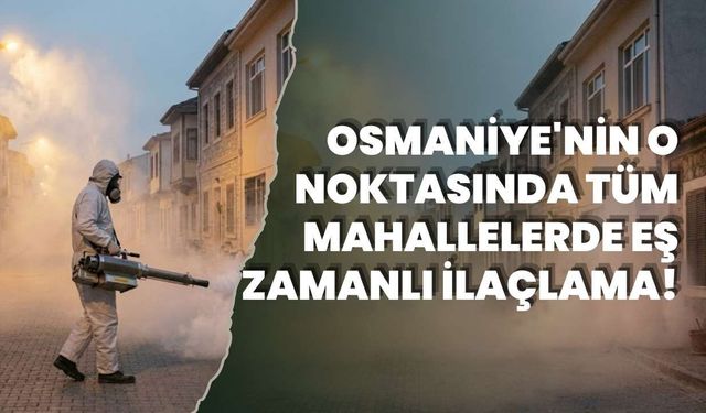 Osmaniye'nin O Noktasında Tüm Mahallelerde Eş Zamanlı İlaçlama!