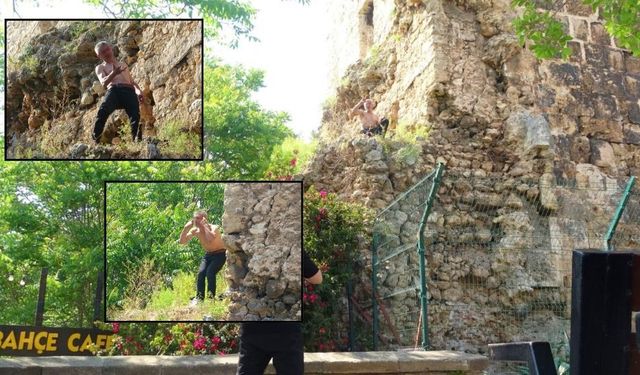 Üzerine benzin döküp dans etti 6 saatin sonunda çorbayla ikna oldu