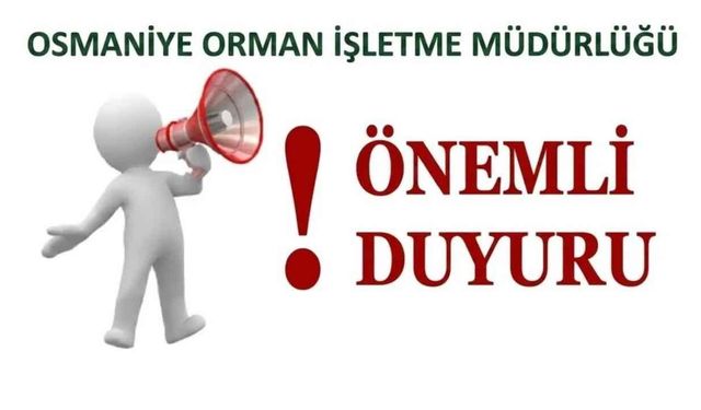 Osmaniye Orman İşletme Müdürlüğü'nün Adresi Değişti